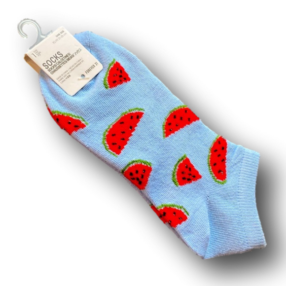 3/$15 Watermelon Funny Novelty Ankle Socks - NWT - Picture 3 of 3